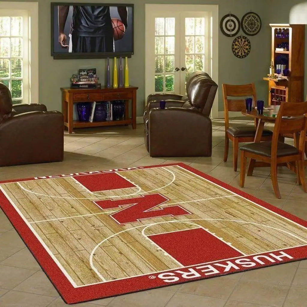 Nebraska Huskers Rug Ð Basketball Court Ar...
