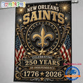 New Orleans Saints NFL 250 Years of Freedom 1776-2026 Flag