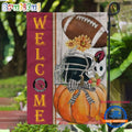 NFL Arizona Cardinals Flower Pumpkin Halloween Football Garden Flag