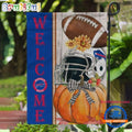 NFL Buffalo Bills Flower Pumpkin Halloween Football Garden Flag