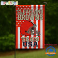 NFL Cleveland Browns USA Team Independence Day Flag