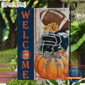 NFL Denver Broncos Flower Pumpkin Halloween Football Garden Flag
