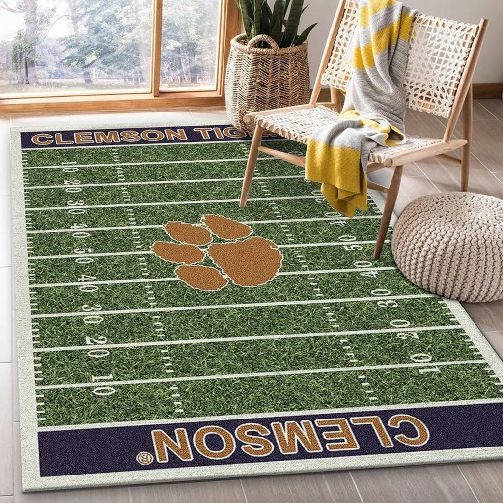 Clemson Tigers Rug Ð Football Field Area f...