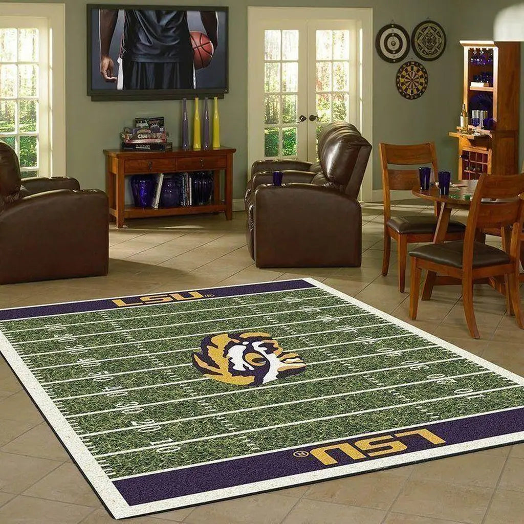LSU Tigers Rug Ð Football Field for Home D...