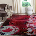 Boston Sox Rug - Area for Fans Baseball Decor Red and White