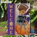 NFL Minnesota Vikings Flower Pumpkin Halloween Football Garden Flag