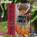 NFL Tampa Bay Buccaneers Flower Pumpkin Halloween Football Garden Flag
