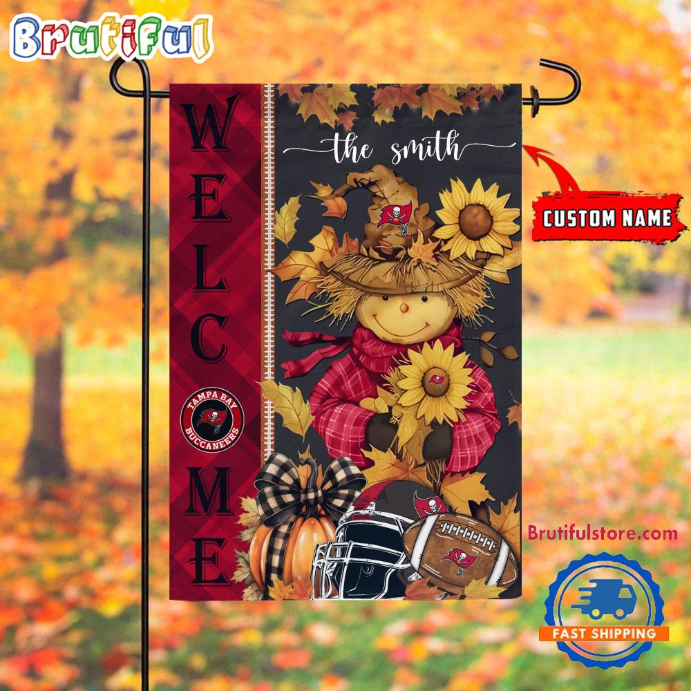NFL Tampa Bay Buccaneers Football Special Scarecrow Halloween Garden Flag