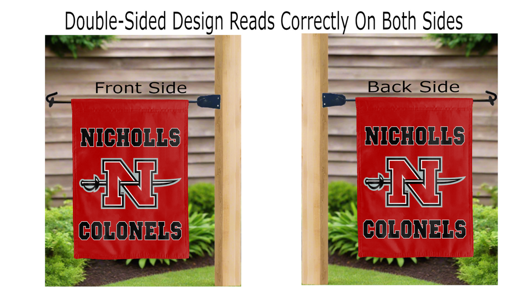 Nicholls State University - Colonels Double Sided Garden Flag