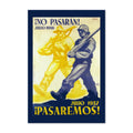 No Pasar√°n! Pasaremos! ‚Äî Spanish Civil War Poster 1937 | Vintage Propaganda Wall Art