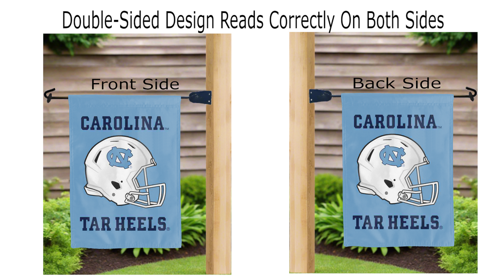 University of North Carolina Football Double Sided Garden Flag