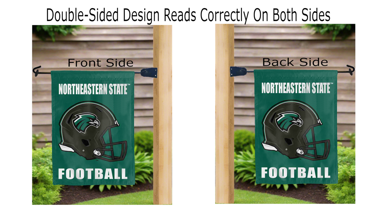 Northeastern State University - Football Garden Flag