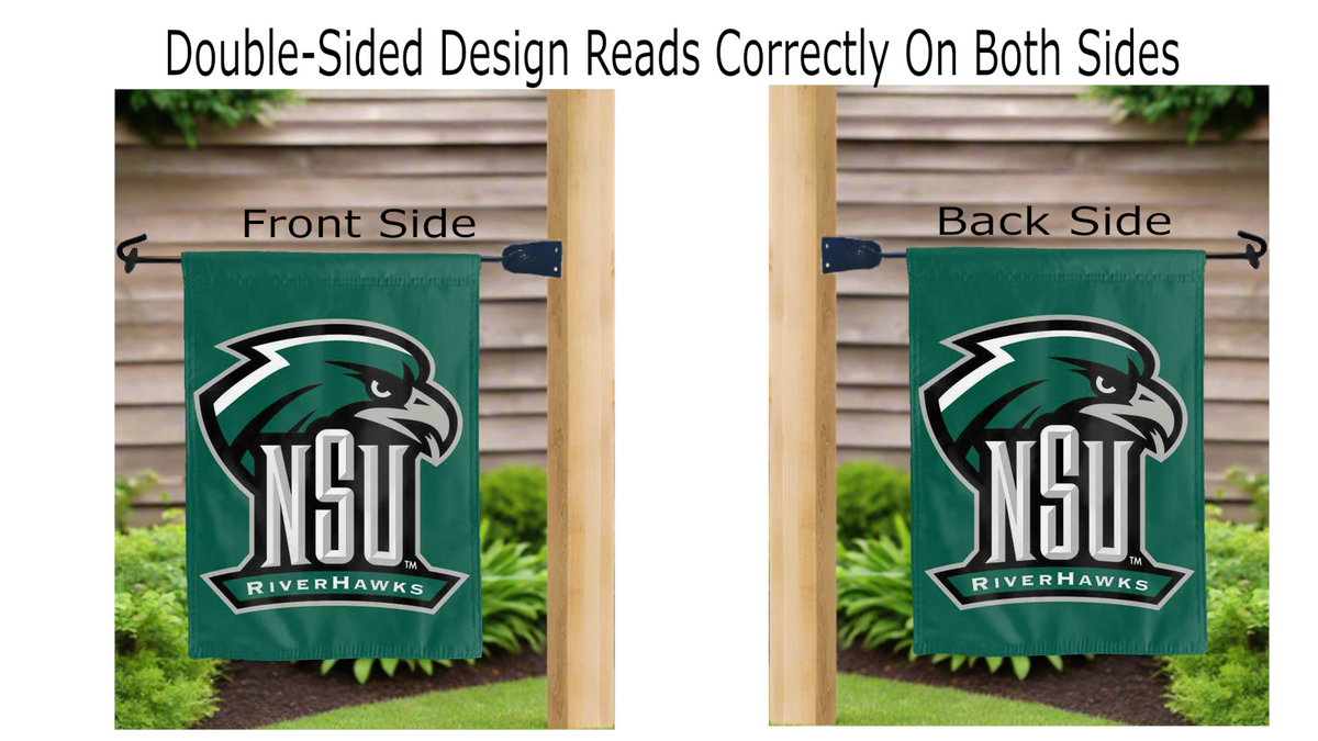 Northeastern State University - Riverhawks Garden Flag