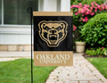 Oakland University - Grizzlies Black and Gold Garden Flag