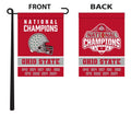 Ohio State Football Nine Time Champions College Football Playoff Garden Flag