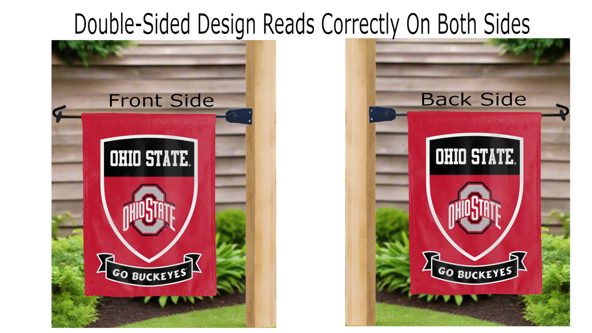 13x18 Ohio State Go Buckeyes Garden Flag