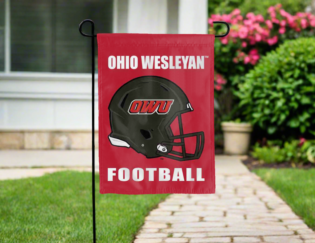 Ohio Wesleyan Football Garden Flag