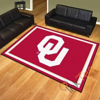Oklahoma Logo Rug Perfect for Living Room Game R...