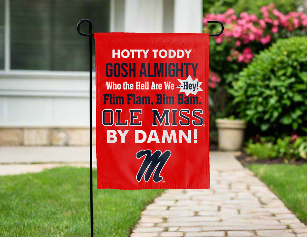 Mississippi - Ole Miss Chant Double Sided Garden Flag