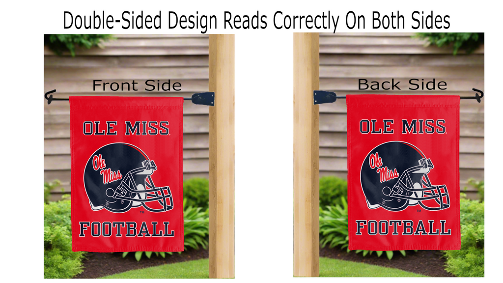 Mississippi - Football Double Sided Garden Flag