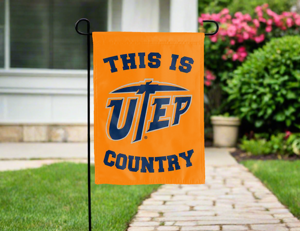 UT El Paso (UTEP) - This Is UTEP Miners Country Garden Flag
