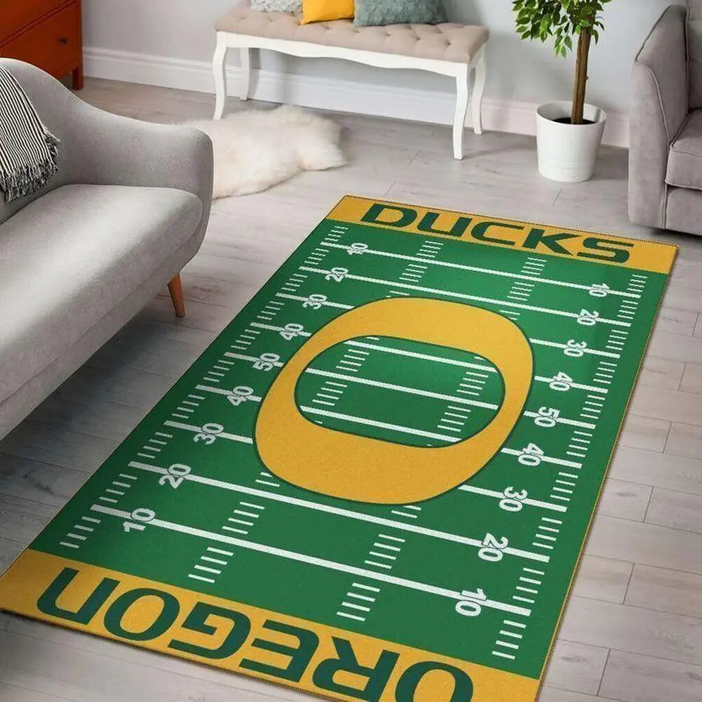 Oregon Ducks Rug Ð Football Field Design C...