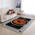 Modern Decorative Rug for Stylish Living Room Floor Black and Gray