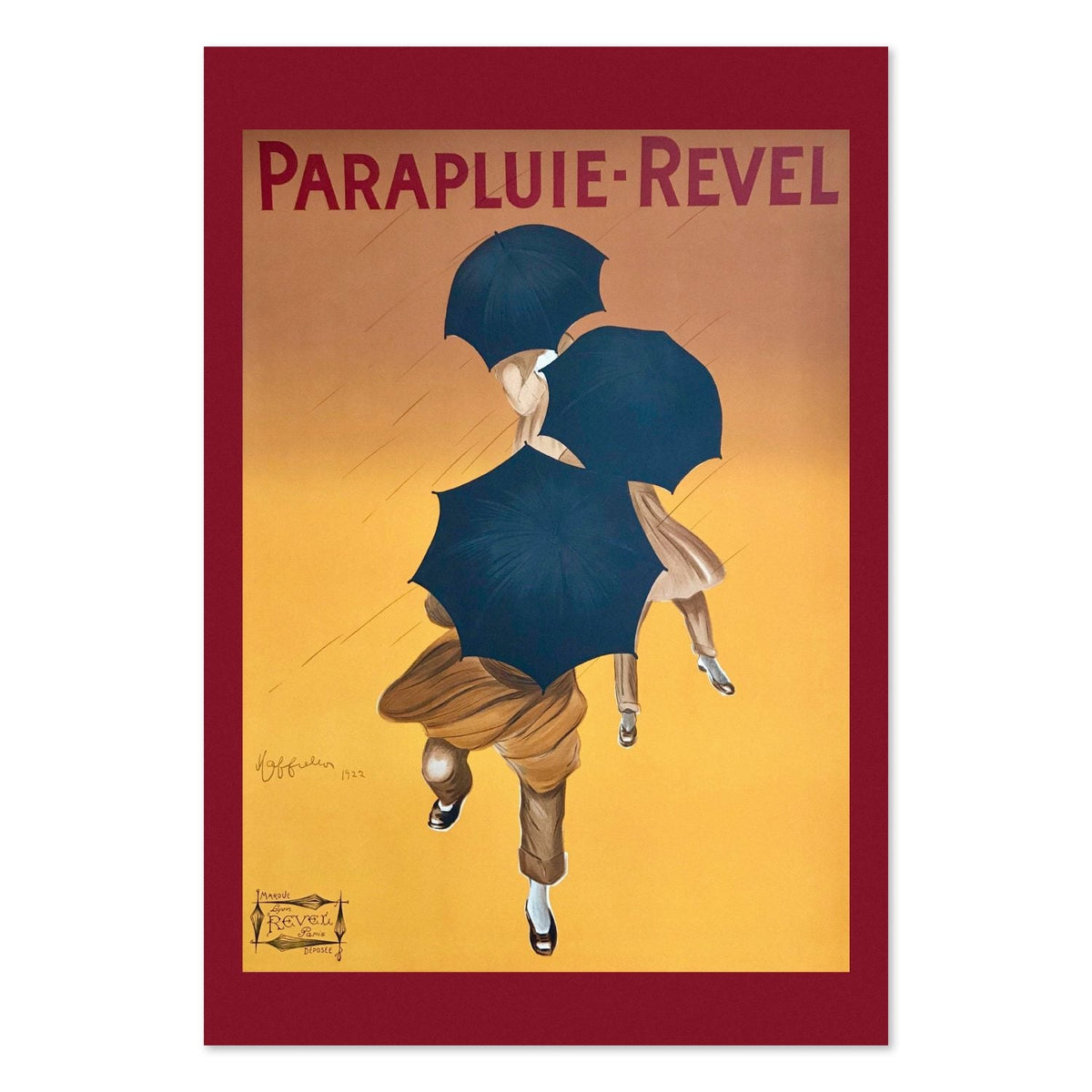 Parapluie-Revel ‚Äî Cappiello ‚Äî Vintage 1922 Advertising Poster | Art Deco Wall Art