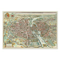 Paris 1615 Map Poster ‚Äî Historic City Plan Print | Vintage Map Wall Art