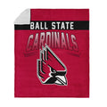 Ball State Cardinals Sherpa Blanket