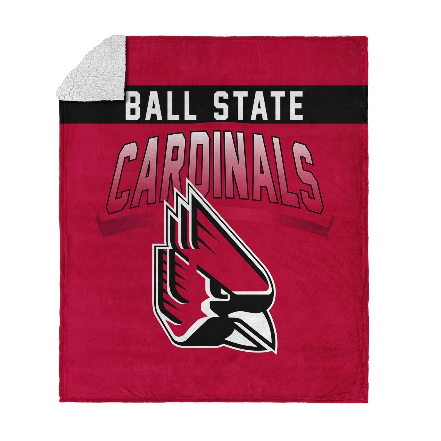 Ball State Cardinals Sherpa Blanket