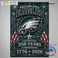 Philadelphia Eagles NFL 250 Years of Freedom 1776-2026 Flag