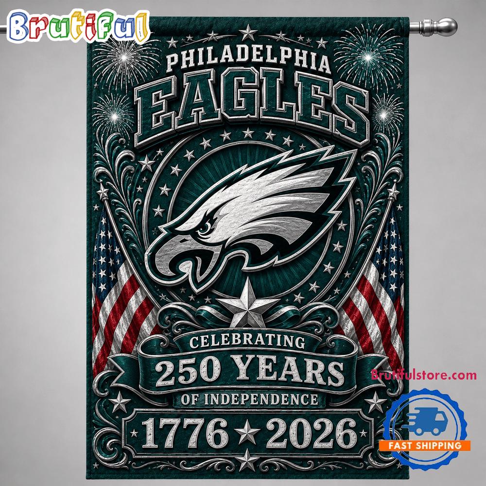 Philadelphia Eagles NFL 250 Years of Freedom 1776-2026 Flag