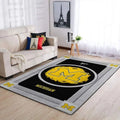 Michigan Area Rug Perfect for Living Room Floor Decor Black and Yellow