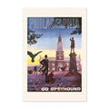 Philadelphia ‚Äî Go Greyhound ‚Äî Vintage 1960s Travel Poster | Road Trip Wall Art