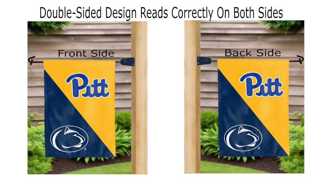 University of Pittsburgh - Penn State University House Divided Garden Flag