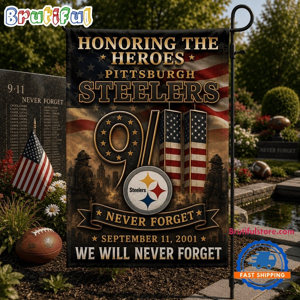 Pittsburgh Steelers NFL We Will Never Forget 9 11 Flag