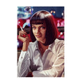 Pulp Fiction (1994) Movie Poster ‚Äî Mia Wallace Painted Art Print | Crime Wall Art