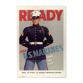 Ready ‚Äî Join U.S. Marines ‚Äî WWII Poster 1942 | Vintage War Wall Art