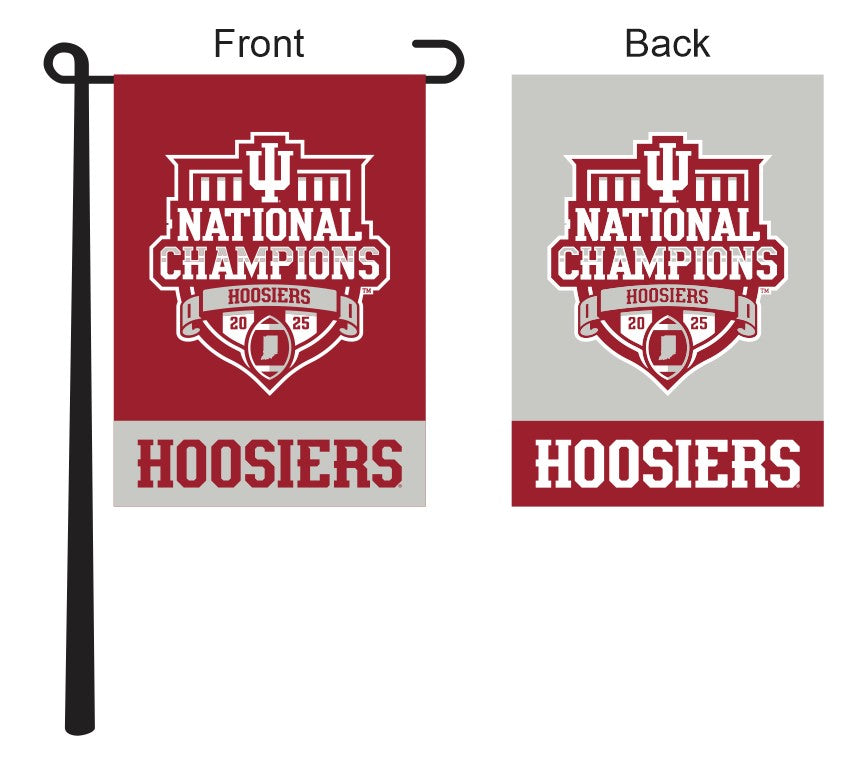 Indiana College Football National Champions 2025 Garden Flag