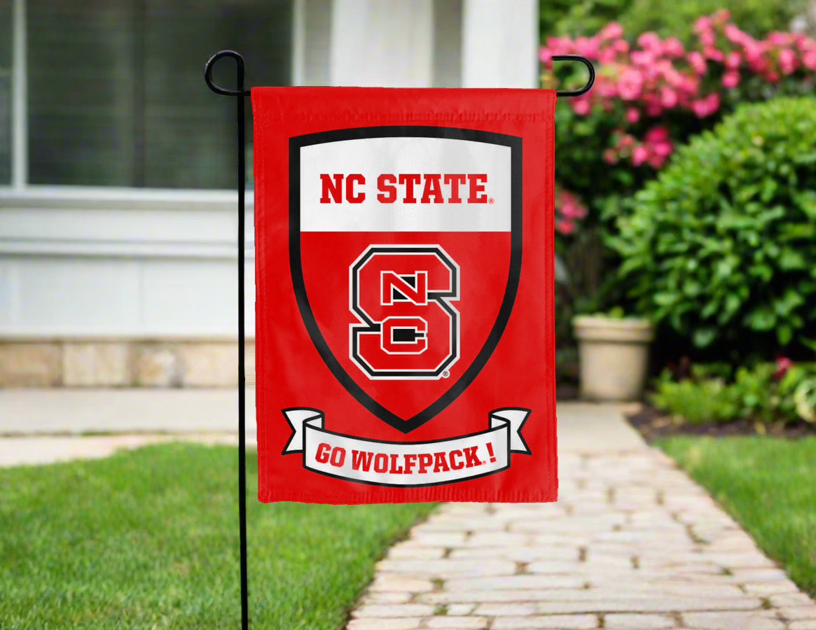 NC State Go Pack Double Sided Garden Flag