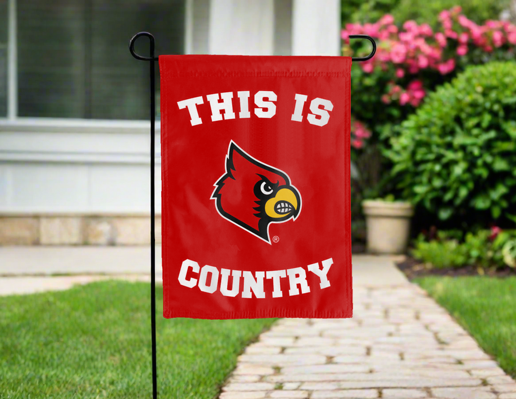 This Is Louisville Cardinals Country Double Sided Garden Flag