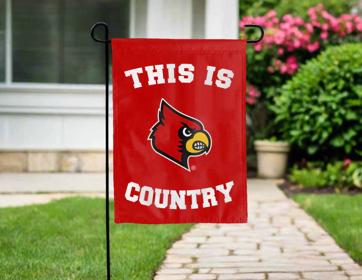 This Is Louisville Cardinals Country Double Sided Garden Flag