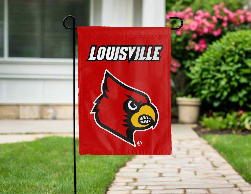 Louisville Cardinals Double Sided Garden Flag