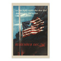 Remember Dec. 7th ‚Äî These Dead Shall Not Have Died in Vain ‚Äî WWII Poster 1942 | Vintage War Wall Art