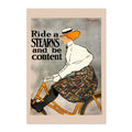 Ride a Stearns and Be Content Poster ‚Äî 1896 Vintage Bicycle Print | Cycling Wall Art