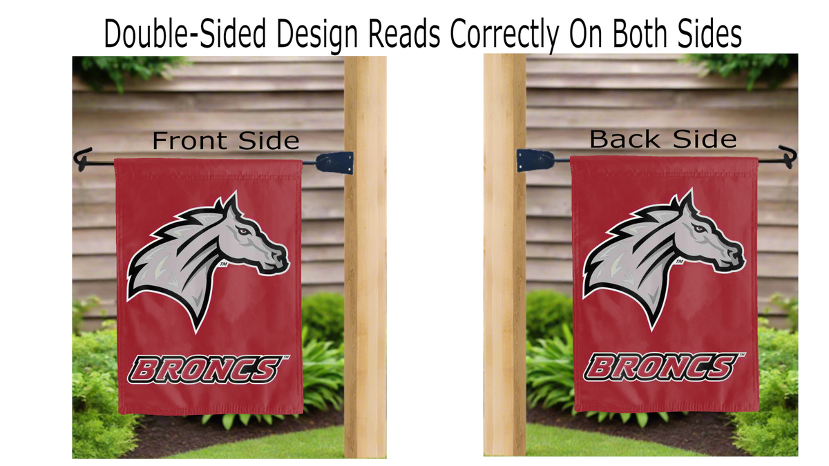 Rider University - Broncs Garden Flag