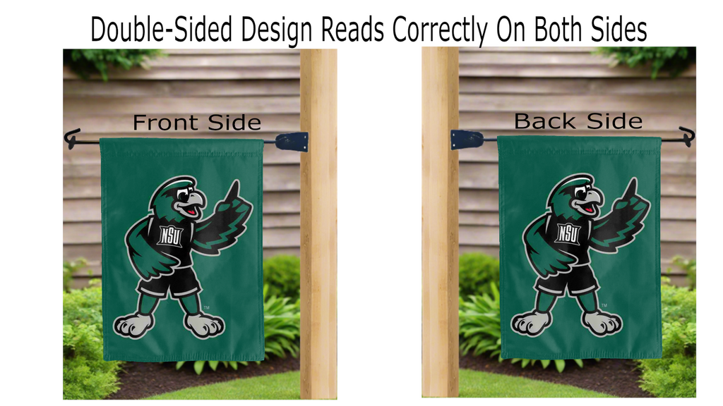 Northeastern State University - Rowdy The Riverhawk Garden Flag