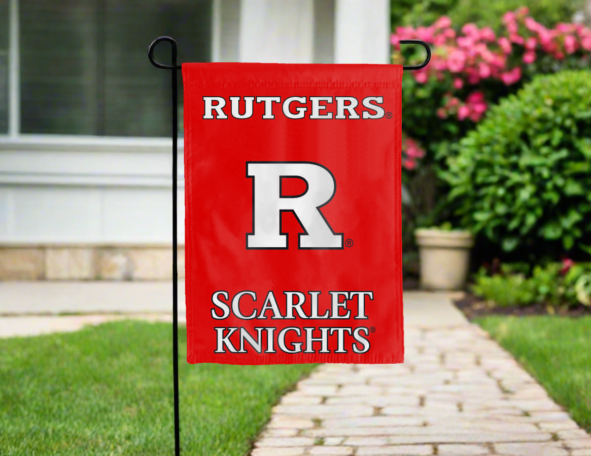 Rutgers University - Scarlet Knights Double Sided Garden Flag