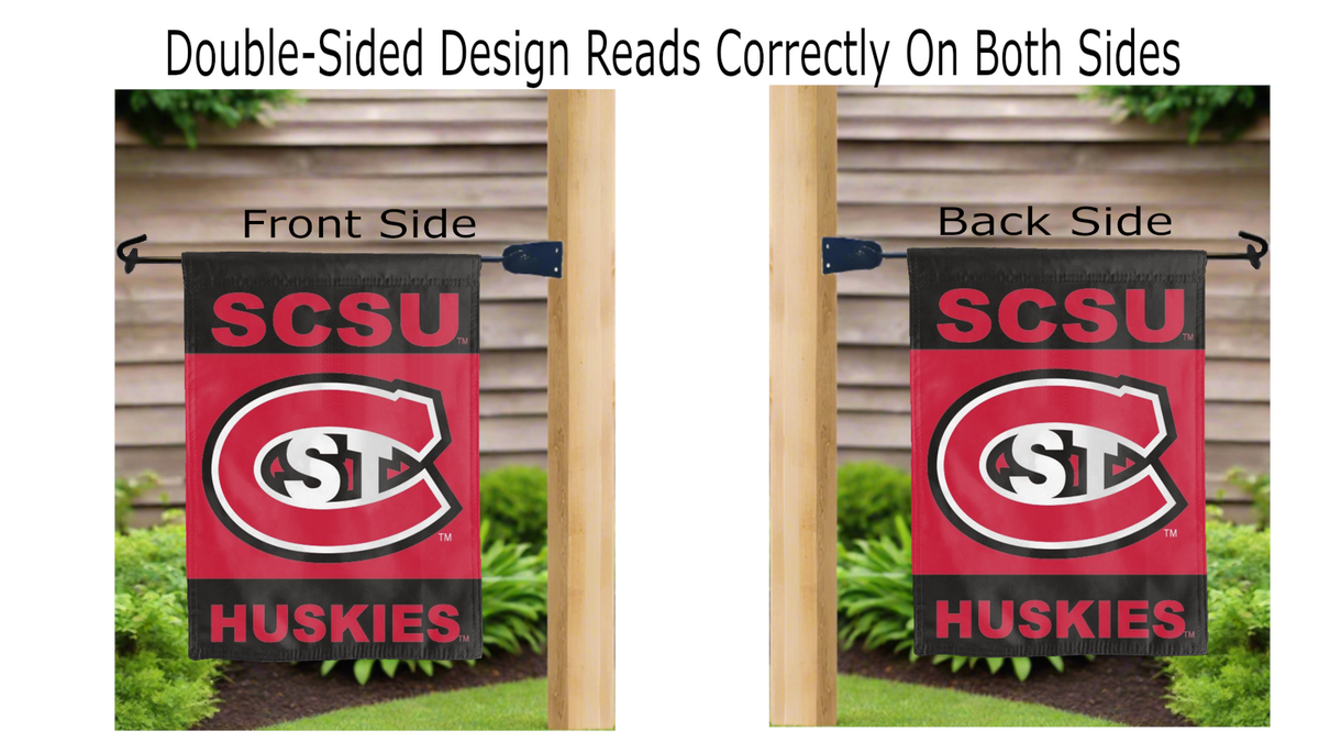St. Cloud State University - Huskies Double Sided Garden Flag
